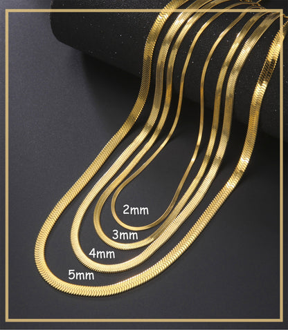 2-5mm Flatserpent Necklace