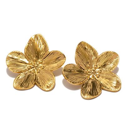 PE007 Big Flowers Earings